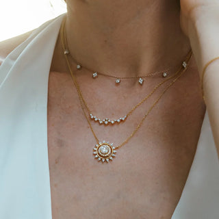 Sun Solitaire Necklace