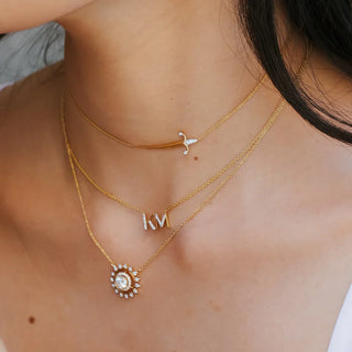 Sun Solitaire Necklace