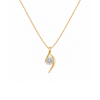 Lab Grown Diamond Swivel Diamond Pendant Necklace