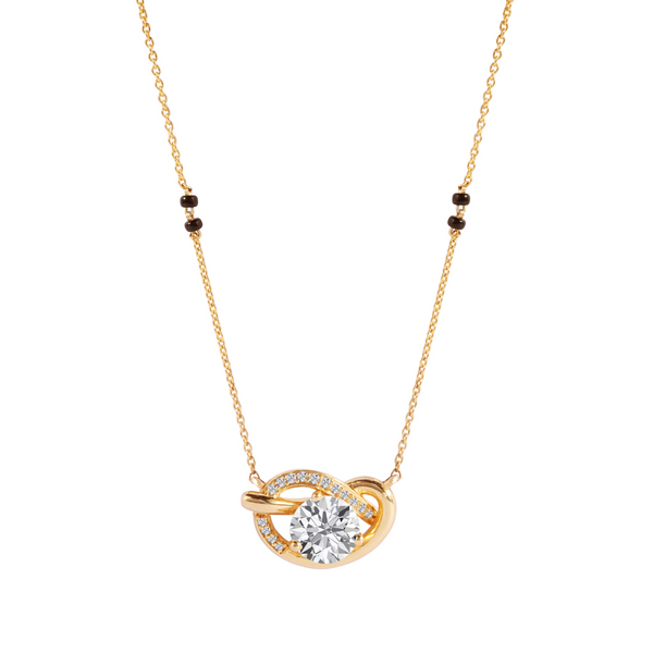 The Sculpted Round Knot Mangalsutra