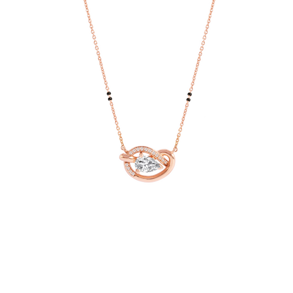The Sculpted Pear Knot Mangalsutra