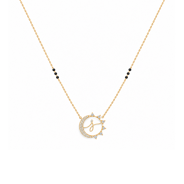 Tula One Letter Mangalsutra
