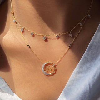 Tula 2 Letters Lab Grown Diamonds Necklace