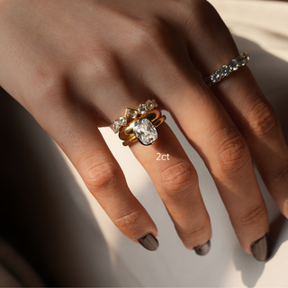 Vintage Elongated Cushion Ring