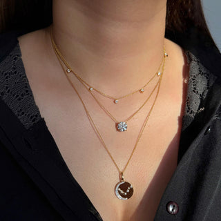 Lab Grown Diamond Snowball Necklace