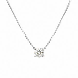 Lab Grown Diamond Solitaire Prong Necklace
