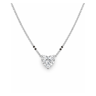 Lab Grown Diamond Heart Prong Mangalsutra