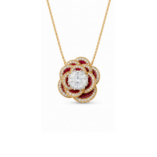 Lab Grown Diamond Rose Octagon™ Pendant Necklace