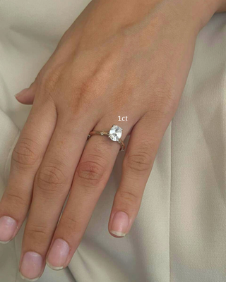 Lab Grown Diamond Starry Band Oval Ring