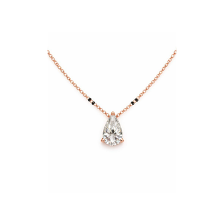 Lab Grown Diamond Pear Prong Mangalsutra