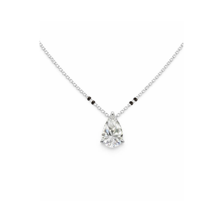 Lab Grown Diamond Pear Prong Mangalsutra