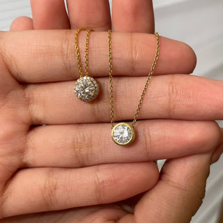 Round Bezel Necklace