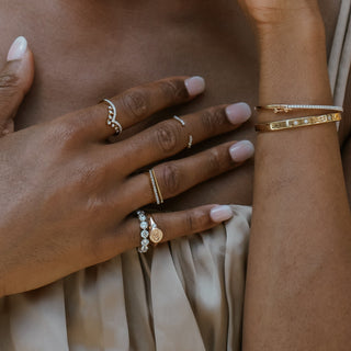 Sprinkly Diamond Band Ring