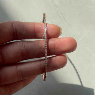 Diamond Bar Scalloped Bracelet